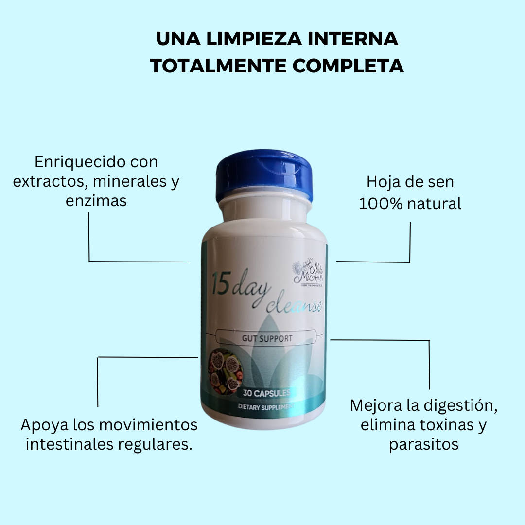 15 days CLEANSE  -limpiador intestinal.