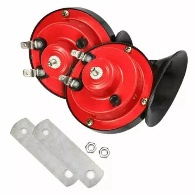 2 BOCINAS CARACOL DOBLE 12V AUTO MOTO CAMIÓN SONIDO DE ALTA POTENCIA.
