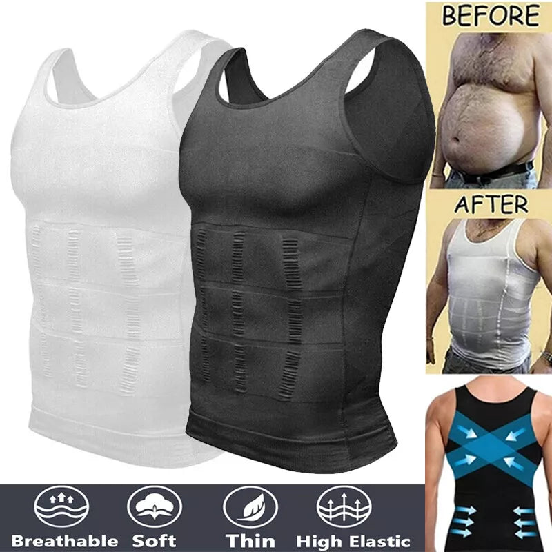 2 CAMISAS DE COMPRESIÓN PARA POSTURA MASCULINA.